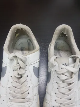 Bambas Air Force 1 Talla 45 Plata