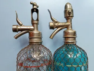 Lote 2 Sifones Antiguos Modelo Sparklets. Siglo XX