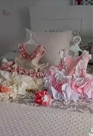 2 abiti flamenca taglia 18/24 mesi e 6 anni