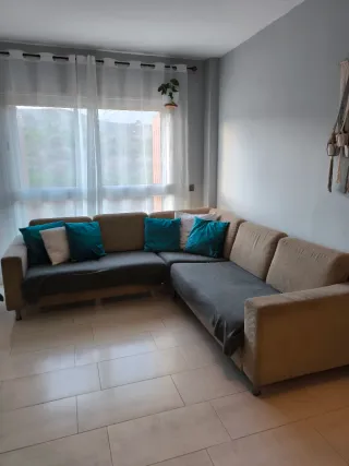 Sofá modular 5 plazas tela beige