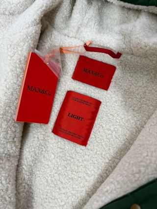 Abrigo Max&Co verde con capucha