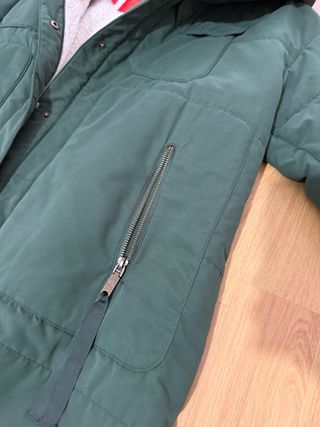 Abrigo Max&Co verde con capucha