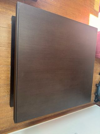 Mesa de centro moderna madera oscura