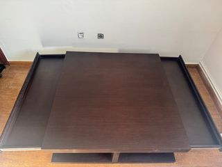 Mesa de centro moderna madera oscura
