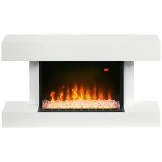 Chimenea Eléctrica 1000W/2000W Blanca