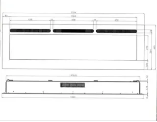Chimenea Eléctrica Acero y Cristal Arkansas