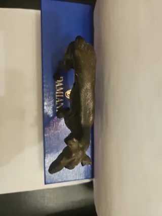 Antico bronzo levriero 14x11cm.