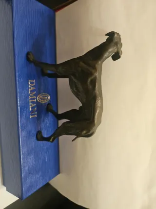 Antico bronzo levriero 14x11cm.