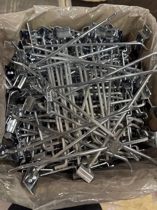 Ganchos para estanterías lamas metálicas 200piezas