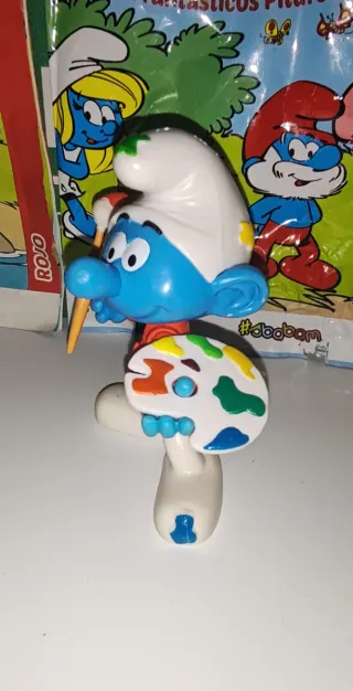 PITUFO PINTOR CON PALETA Y Pincel 2013