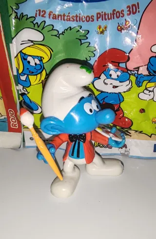 PITUFO PINTOR CON PALETA Y Pincel 2013