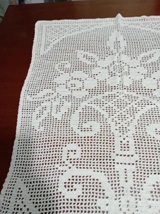Tendina/Copritutto uncinetto fatto a mano cm74x56