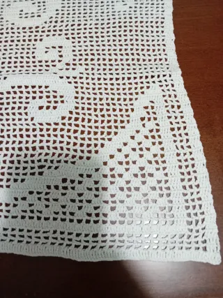 Tendina/Copritutto uncinetto fatto a mano cm74x56