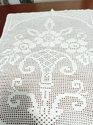 Tendina/Copritutto uncinetto fatto a mano cm74x56
