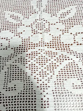Tendina/Copritutto uncinetto fatto a mano cm74x56