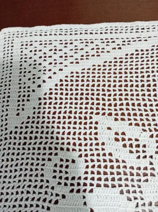 Tendina/Copritutto uncinetto fatto a mano cm74x56