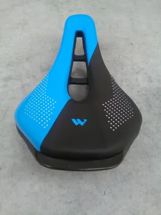 SILLÍN WEST BIKING DE GEL AZUL/NEGRO.