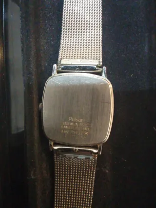 Reloj Pulsar Plata y Blanco