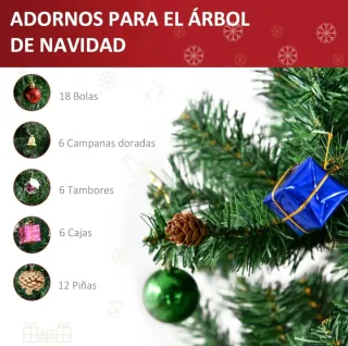 Árbol de Navidad Nuevo con Adornos