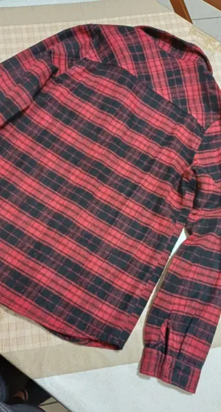 Camicia donna Atmosphere XS quadri rossi neri