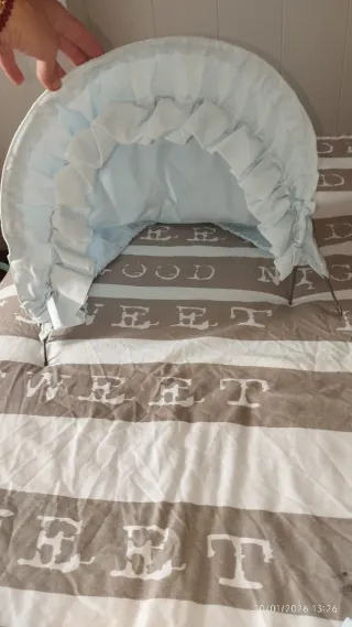 Moisés bebé azul Rapacinos