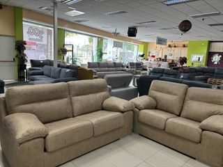 Sofá de 3 y 2 plazas en tela