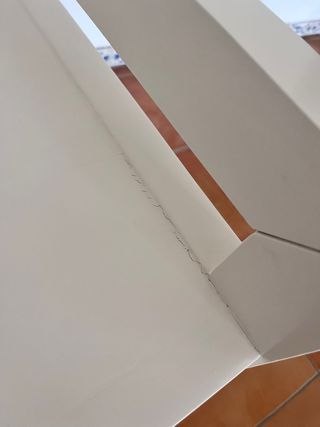 Mesa auxiliar 2 baldas blanco roto