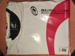 Camiseta hombre Bullpadel Smash Blanca Talla S