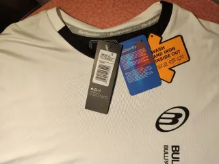 Camiseta hombre Bullpadel Smash Blanca Talla S