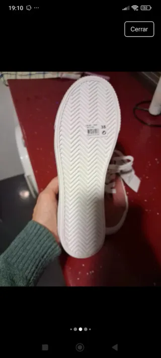 Zapatillas lona rosa Talla 38