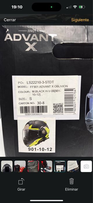 Casco Modular Moto LS2 Advant X Oblivion