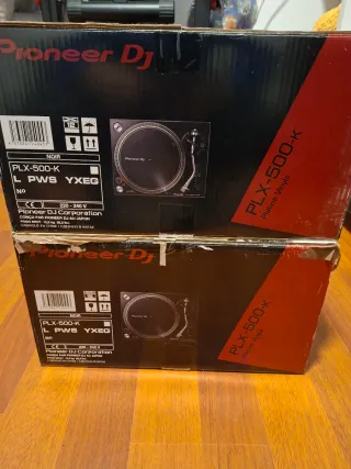 2 x Pioneer PLX 500 + 2 Ortofon Concorde