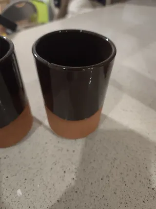 Juego de 3 tazas de cerámica