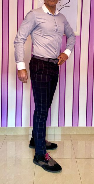 Pantalón cuadros H&M Talla 33