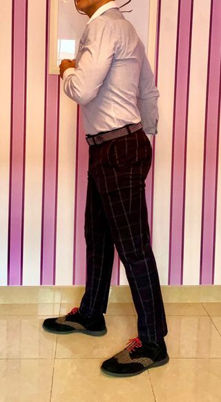 Pantalón cuadros H&M Talla 33