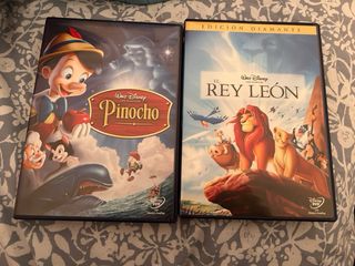 Pack 2 Películas Disney DVD Pinocho y Rey León