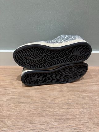 Zapatillas Golden Goose Glitter Beige/Plata