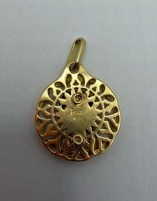 Medalla Virgen Niña 18K Oro