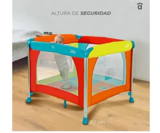 Parque Infantil ALUMINIUM 96x96 cm - Plegable.