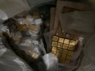 Gresite mosaico dorado y plateado, ideal para deco