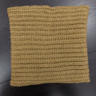 Scaldacollo sartoria verde cachi in lana biologica