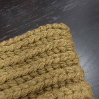 Scaldacollo sartoria verde cachi in lana biologica