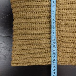 Scaldacollo sartoria verde cachi in lana biologica