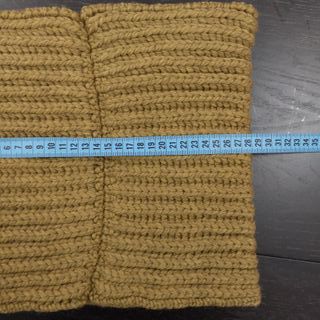 Scaldacollo sartoria verde cachi in lana biologica