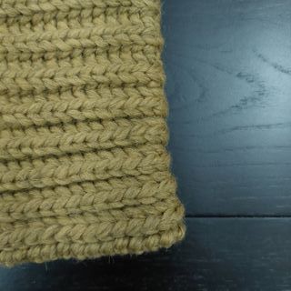 Scaldacollo sartoria verde cachi in lana biologica