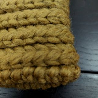 Scaldacollo sartoria verde cachi in lana biologica