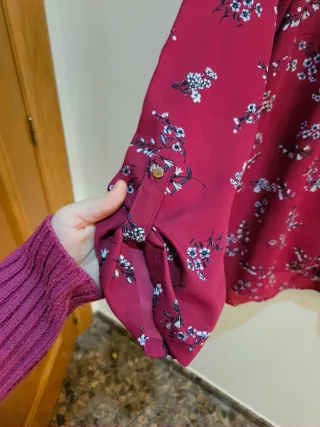 Blusa Yessica Roja Estampada