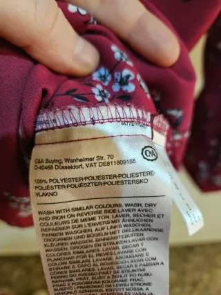 Blusa Yessica Roja Estampada