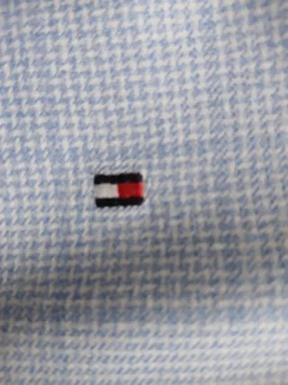 Camisa Tommy Hilfiger azul y blanca