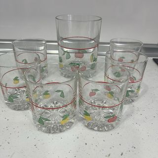 Juego vasos y cubitera frutas